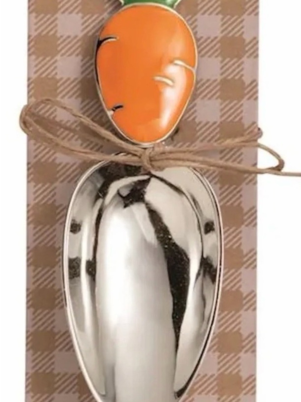 Orange Carrot Enamel Handle Serving Spoon - Mud Pie